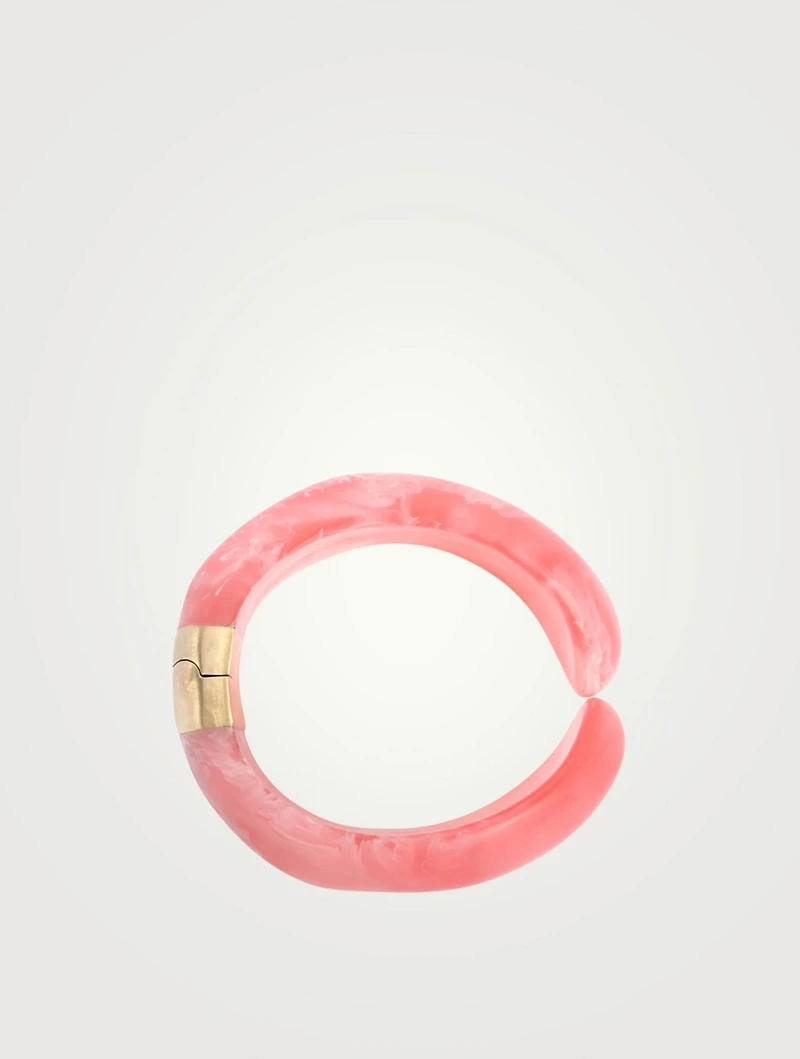 Bold Stone Resin Cuff Bracelet