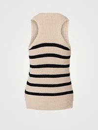 Ada Sleeveless Top Striped Print