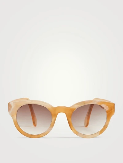Eddie Recycled Acetate Round Sunglasses