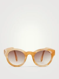 Eddie Recycled Acetate Round Sunglasses