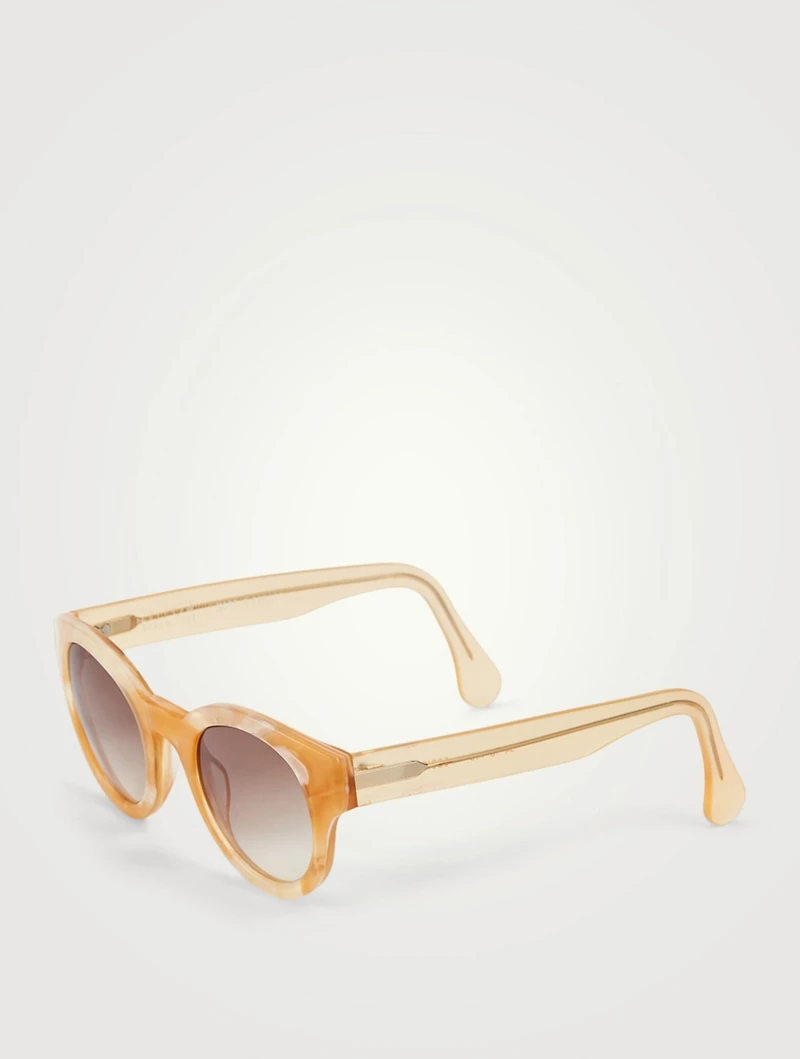 Eddie Recycled Acetate Round Sunglasses