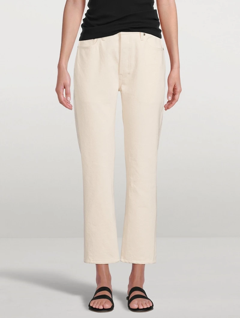Turkish Towel Tate High-Waisted Straight Jeans