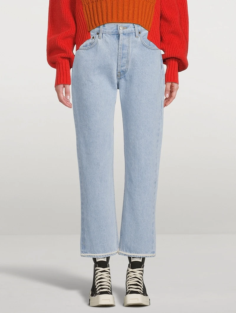 Beach Tate High-Waisted Straight Jeans
