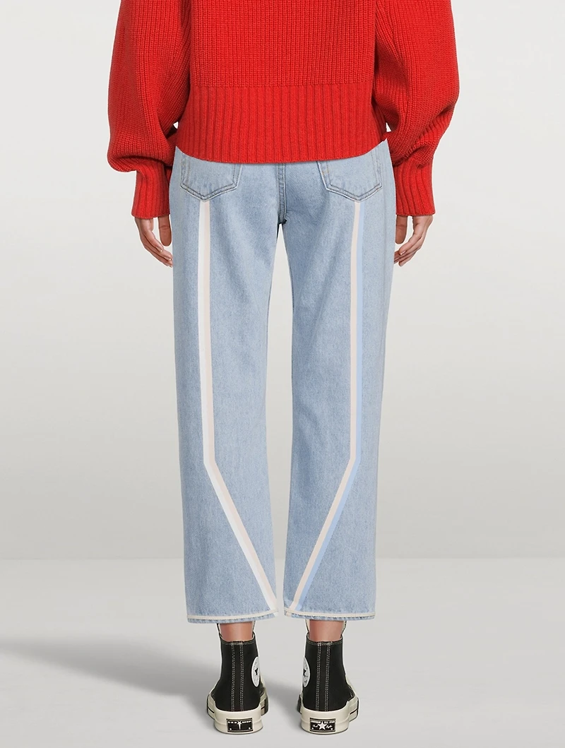 Beach Tate High-Waisted Straight Jeans