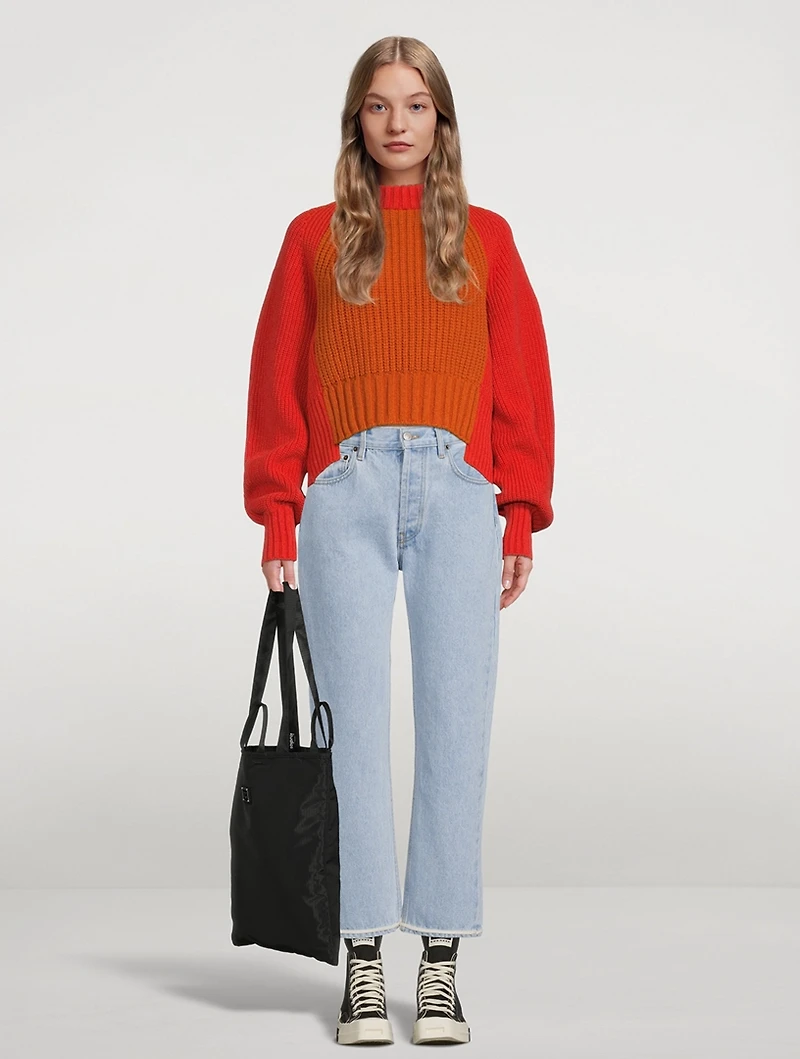 Beach Tate High-Waisted Straight Jeans