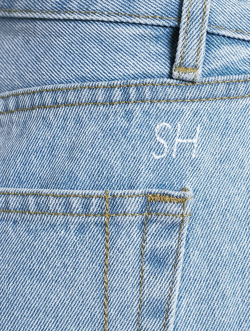 Beach Tate High-Waisted Straight Jeans