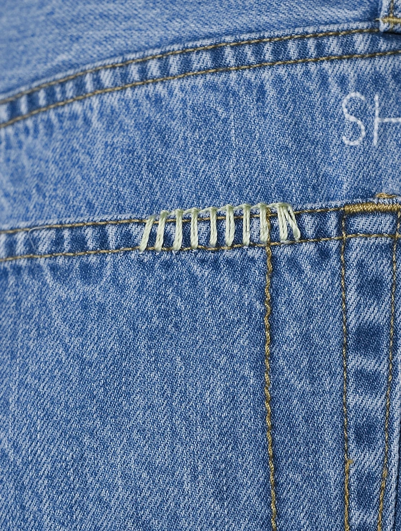 Tate Crop High-Waisted Straight Jeans