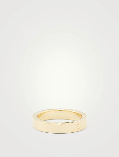 6 Logo Thin Band Ring