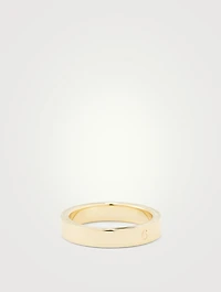 6 Logo Thin Band Ring