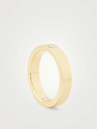 6 Logo Thin Band Ring