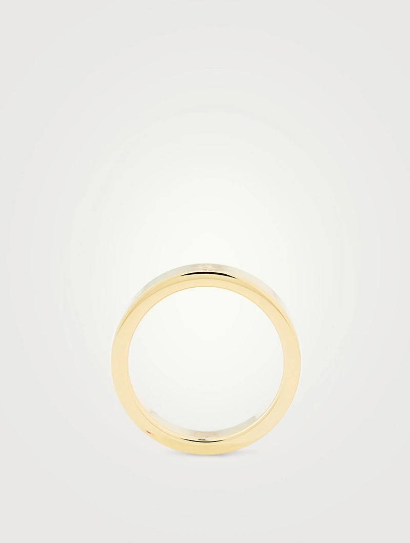 6 Logo Thin Band Ring