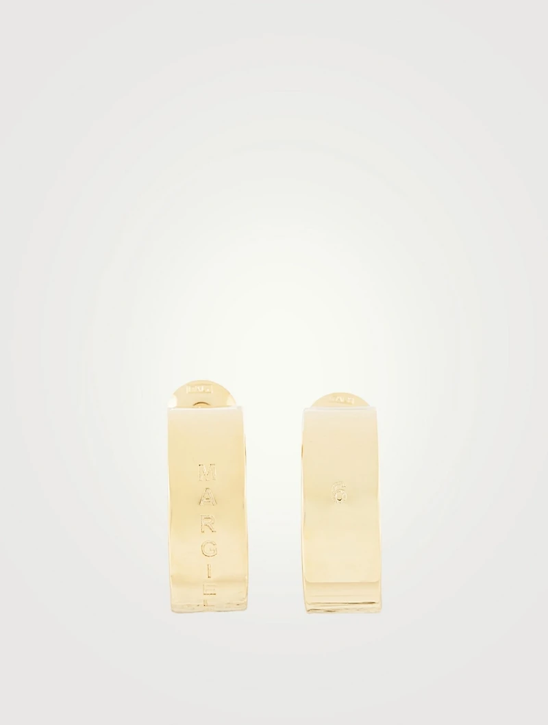 Minimal Logo Earrings