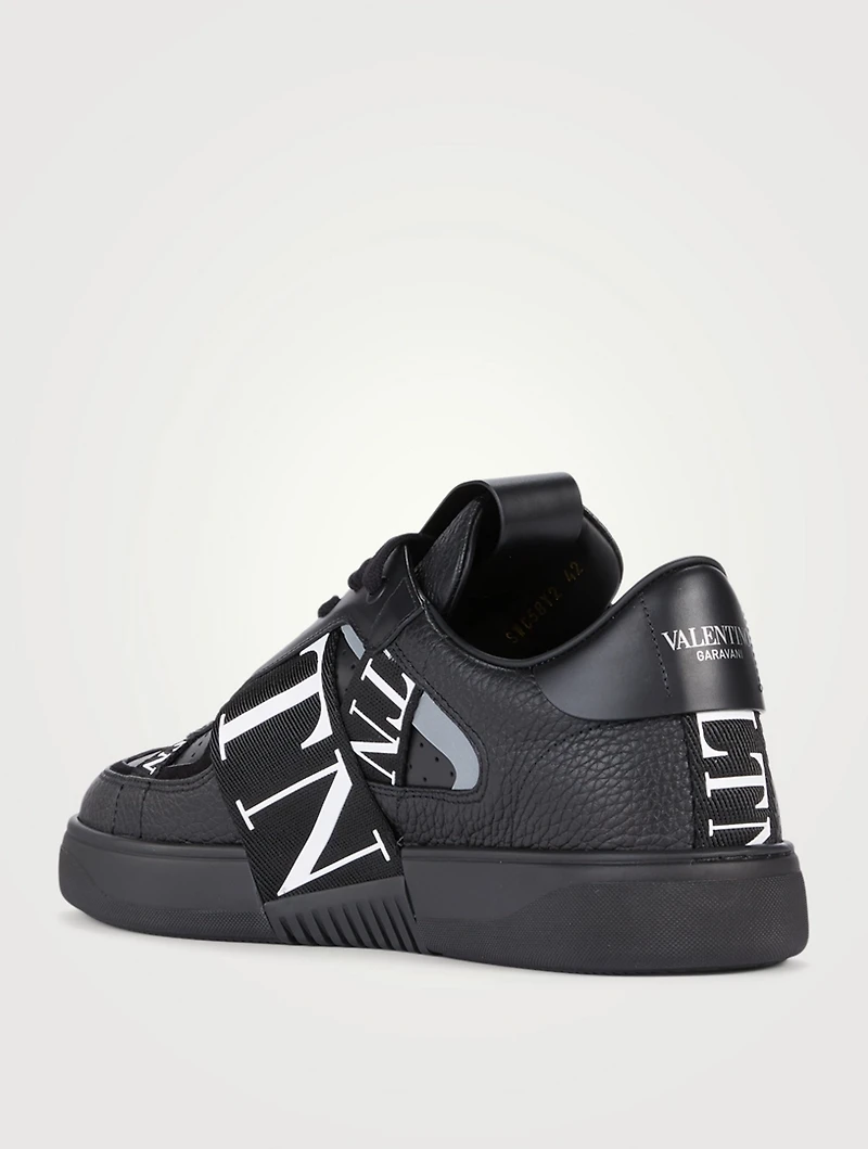 VL7N Leather Sneakers With Bands