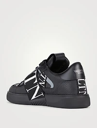 VL7N Leather Sneakers With Bands