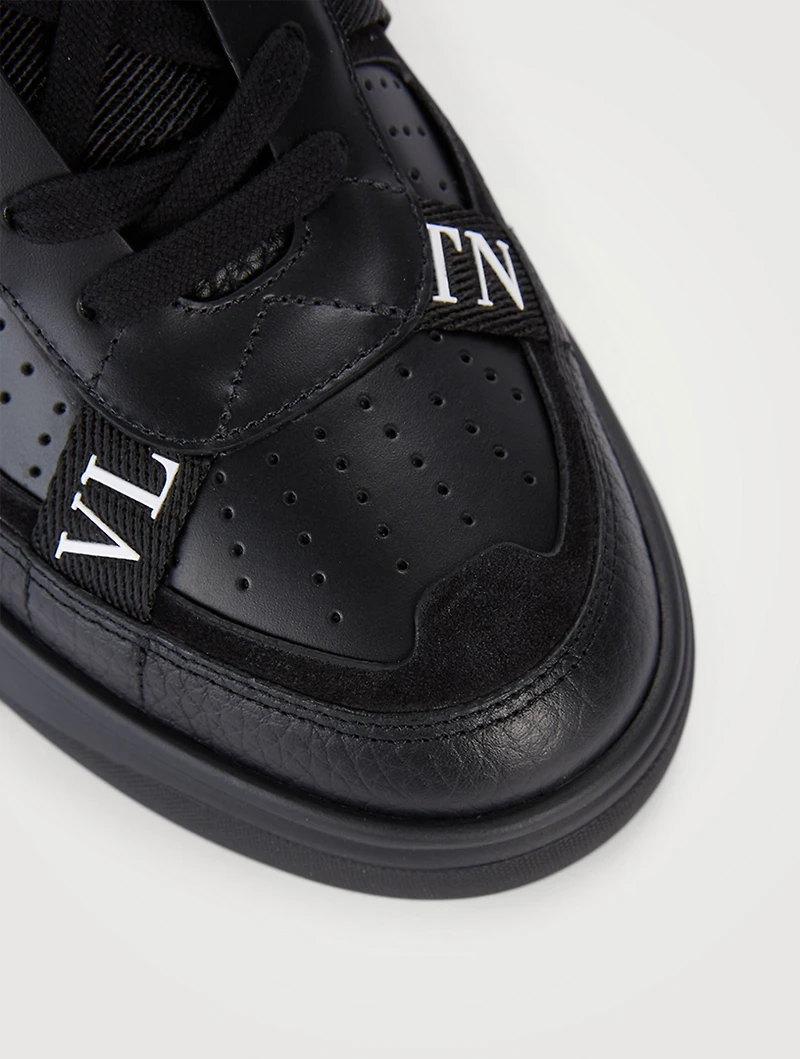 VL7N Leather Sneakers With Bands