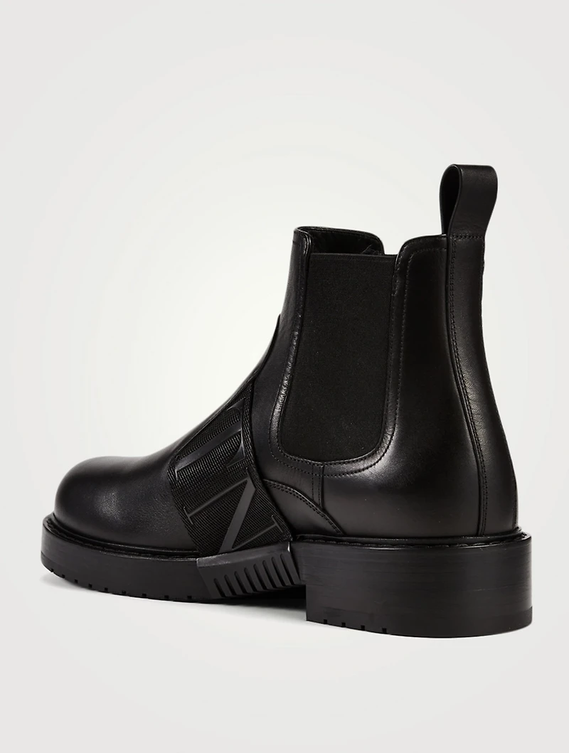 VL7N City Leather Chelsea Boots With Band
