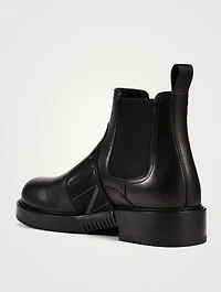 VL7N City Leather Chelsea Boots With Band