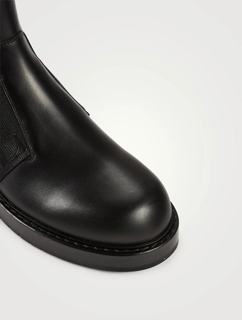 VL7N City Leather Chelsea Boots With Band