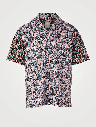 Short-Sleeve Camp Shirt Liberty Print
