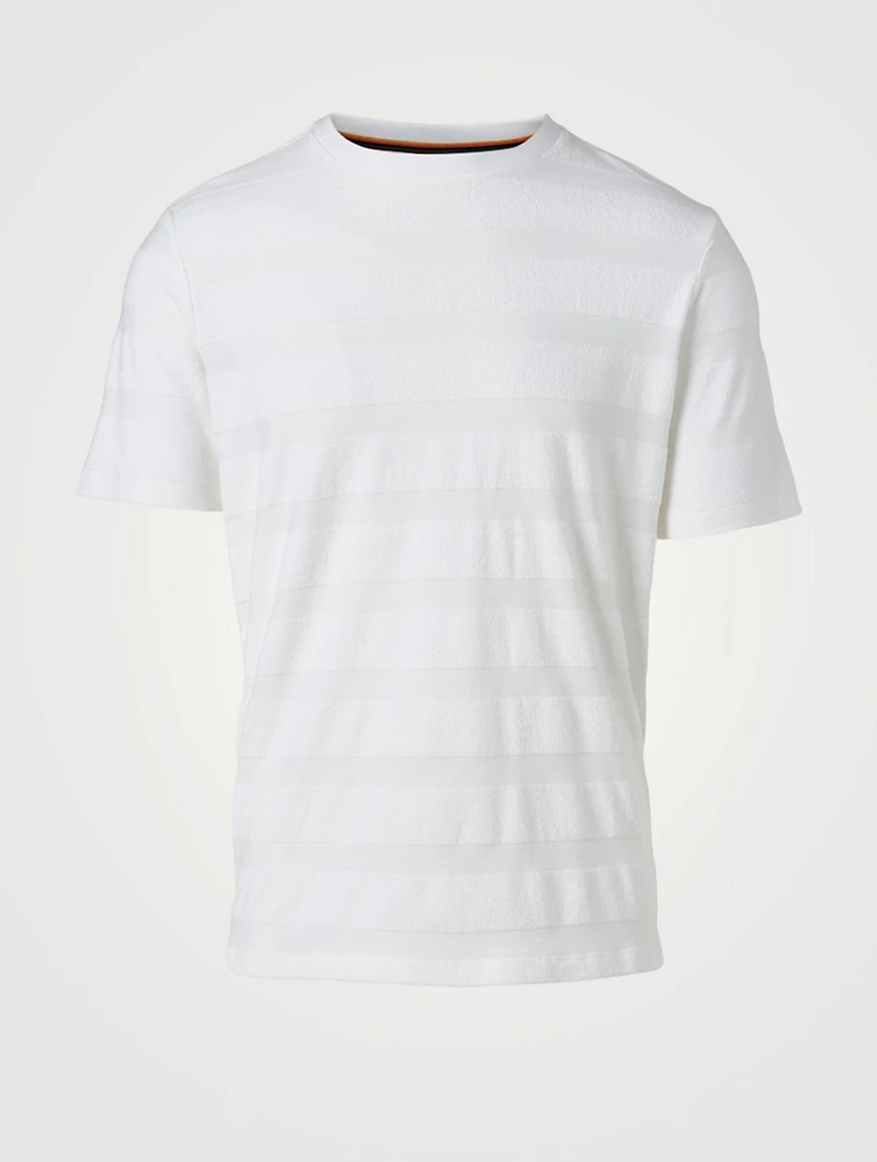 Terry Cloth Stripe T-Shirt
