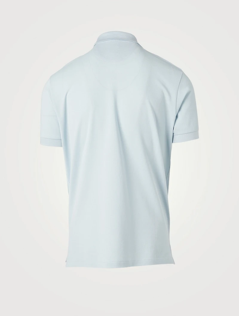 Polo Shirt With Stripe Detail