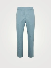 Cotton-Blend Pull-On Pants