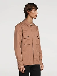 Cotton-Blend Overshirt