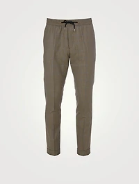 Wool And Silk Pants Houndstooth Print