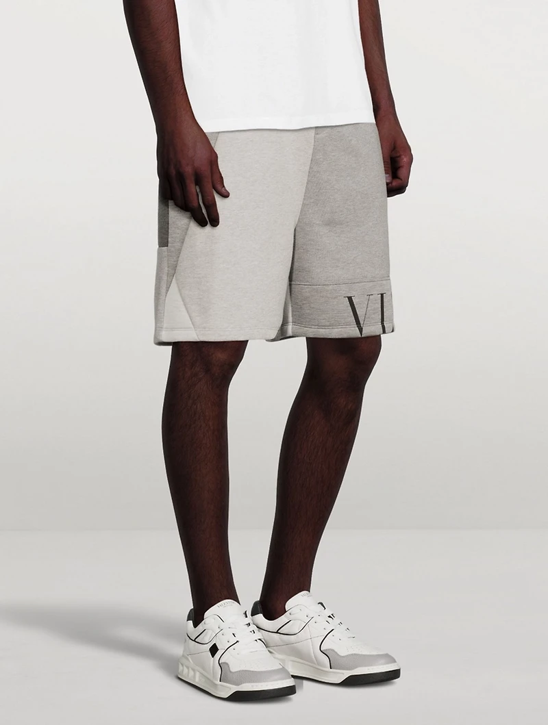 VLTN Cotton Patchwork Bermuda Shorts