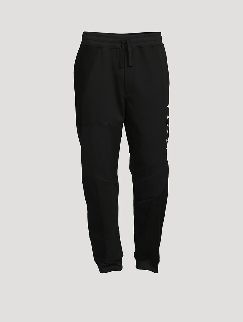 Cotton Patchwork Sweatpants With VLTN Logo