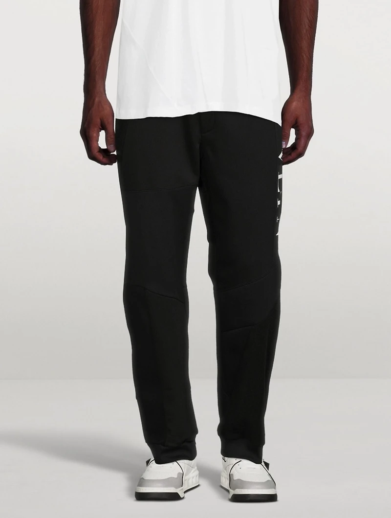 Cotton Patchwork Sweatpants With VLTN Logo