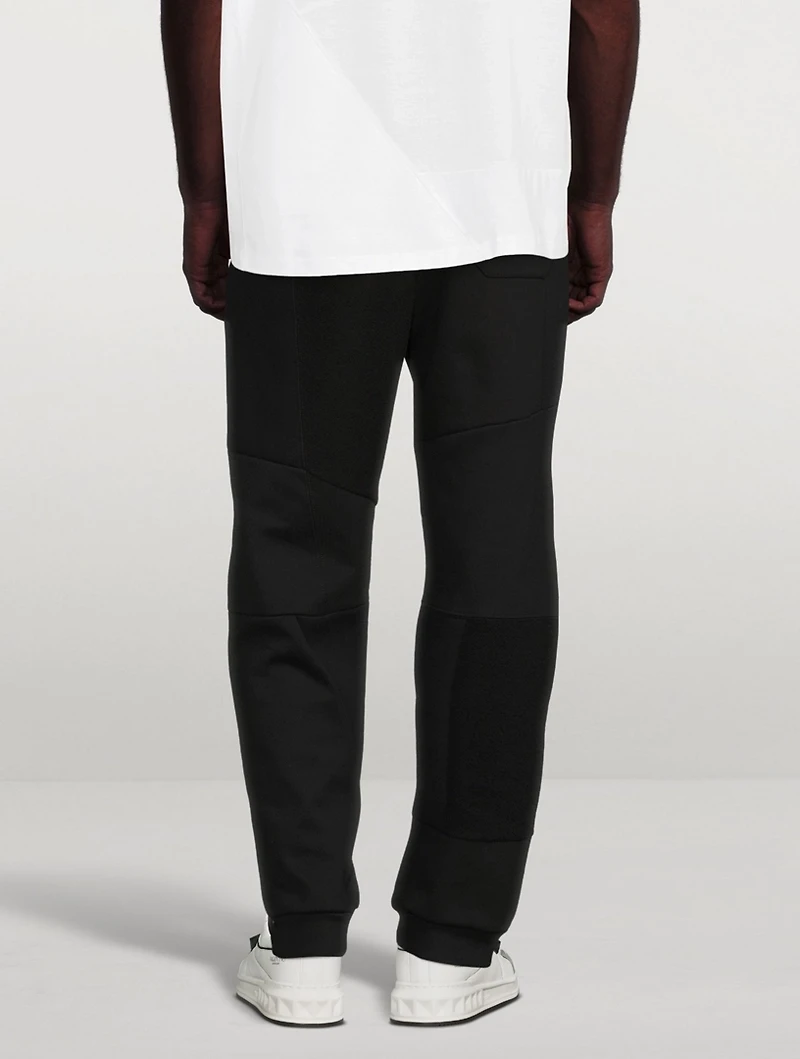 Cotton Patchwork Sweatpants With VLTN Logo
