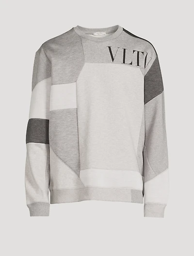 VLTN Cotton Patchwork Sweatshirt