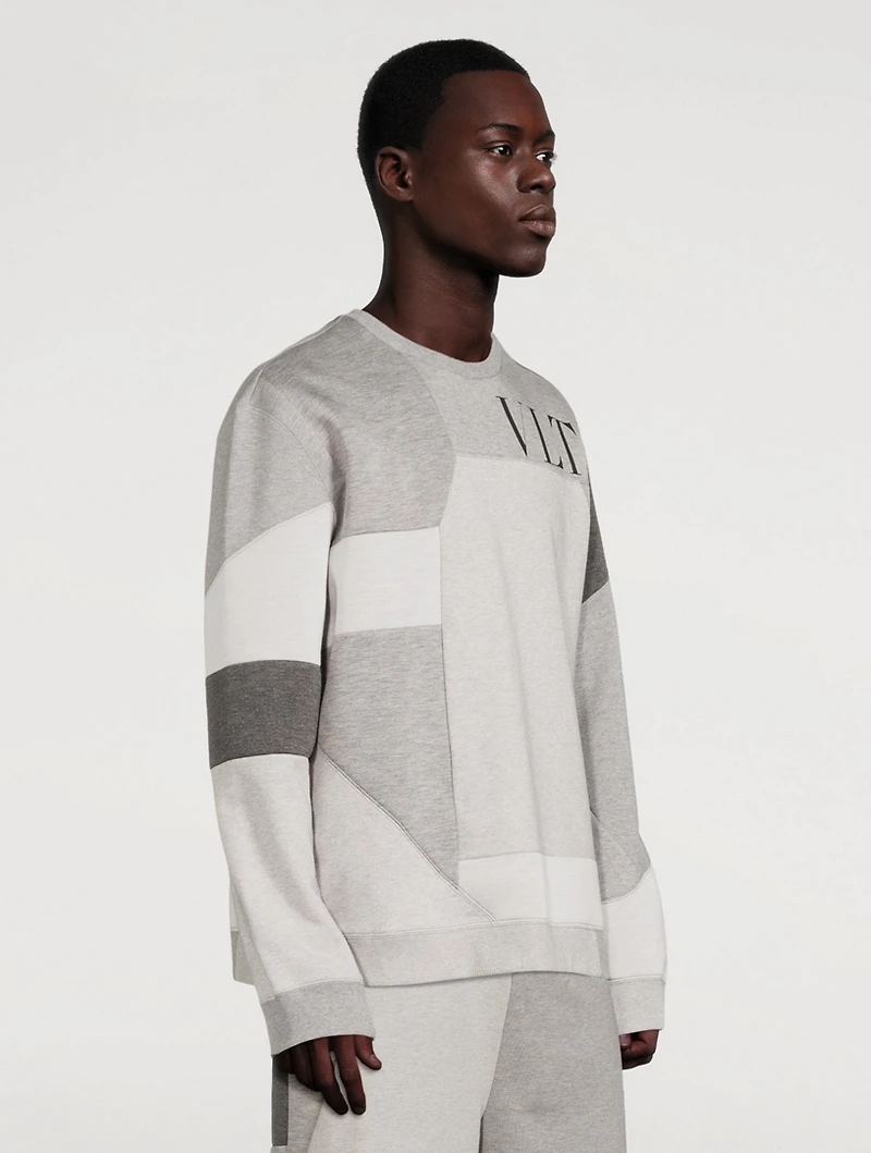 VLTN Cotton Patchwork Sweatshirt