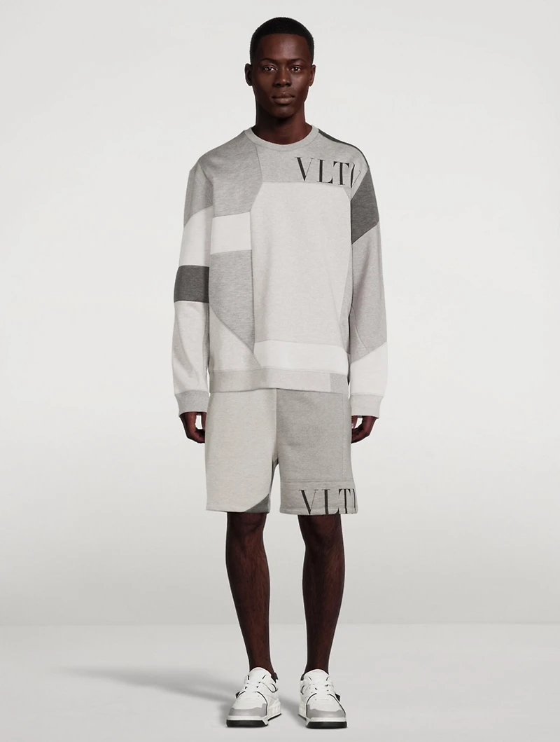 VLTN Cotton Patchwork Sweatshirt