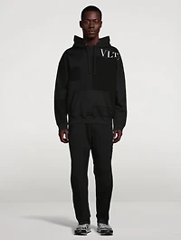 Cotton Patchwork Sweatshirt With VLTN Logo