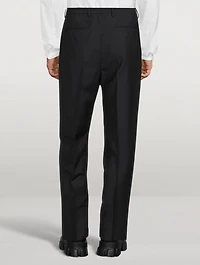 Wool And Mohair Straight-Leg Pants