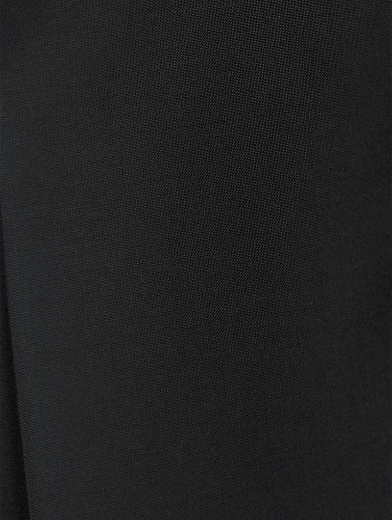 Wool And Mohair Straight-Leg Pants