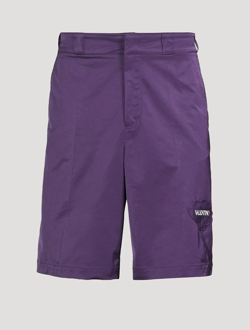 Silk Bermuda Shorts