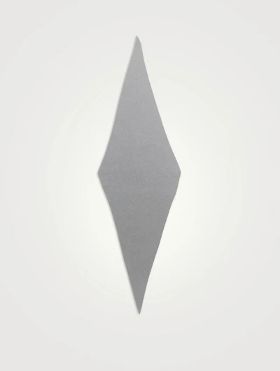 Cashmere And Silk Trapezoid Knit Scarf