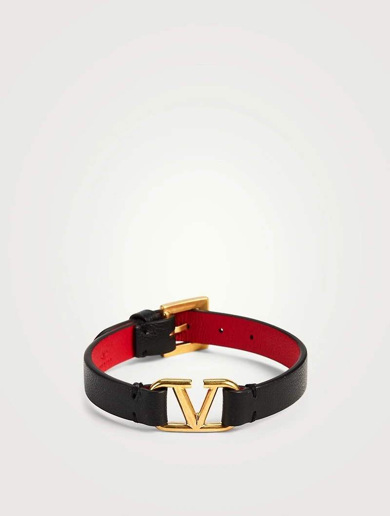 VLOGO Leather Strap Bracelet