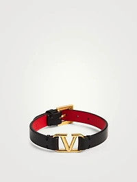 VLOGO Leather Strap Bracelet