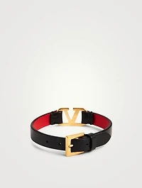 VLOGO Leather Strap Bracelet