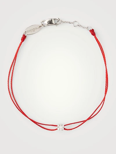 Illusion 18K Gold Twin Strings Bracelet With Diamonds