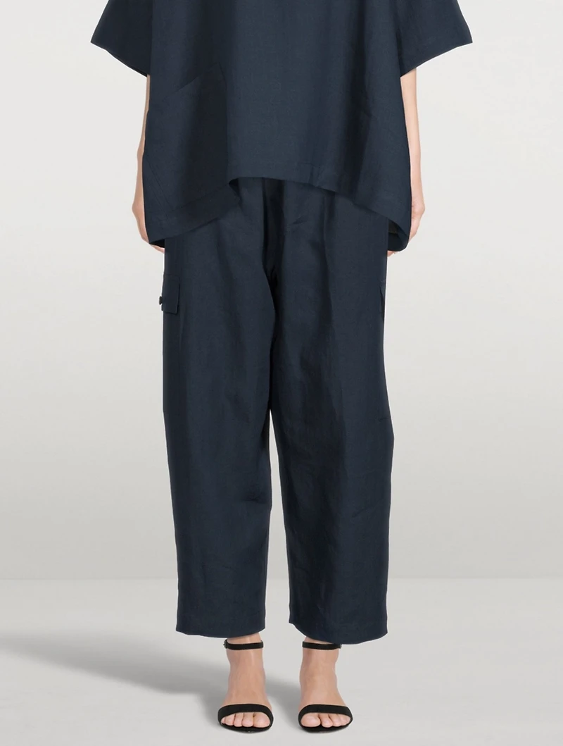 Japanese Linen Cargo Pants