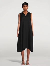 Linen Sleeveless Midi Dress