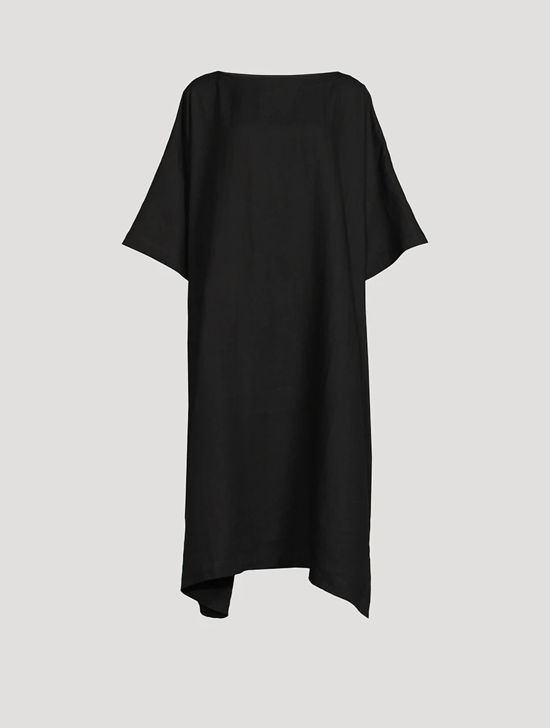 Linen Midi T-Shirt Dress