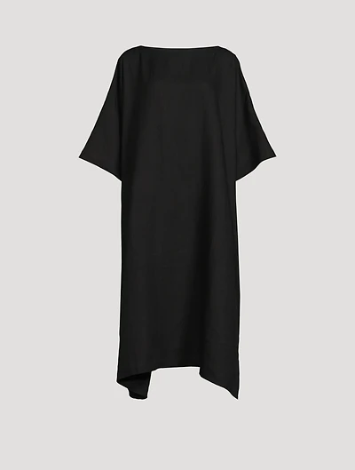Linen Midi T-Shirt Dress