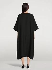 Linen Midi T-Shirt Dress
