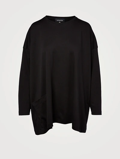 Long T-Shirt With Patch Pocket